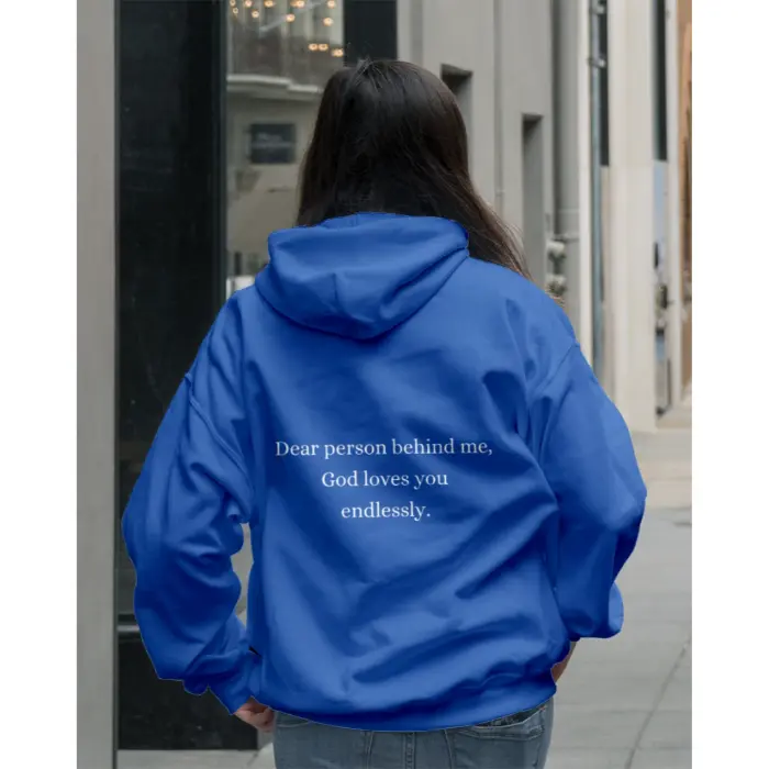 Women God Loves You Endlessly Dark Hoodie