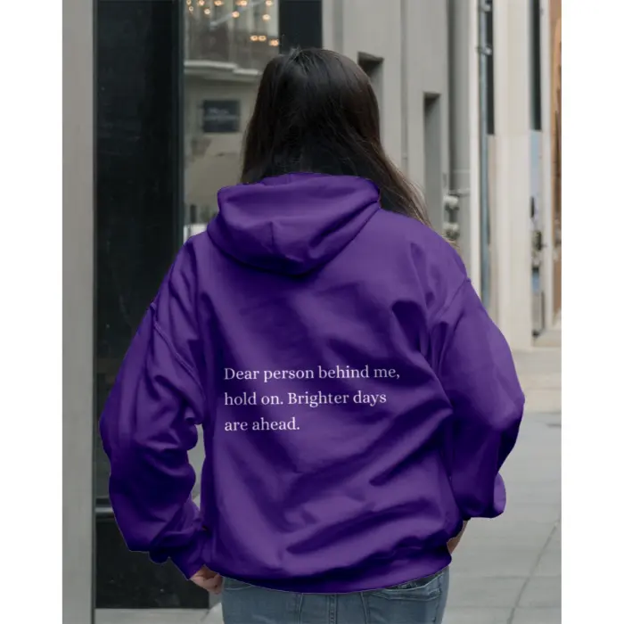 Women Hold On Brighter Days Are Ahead Dark Hoodie